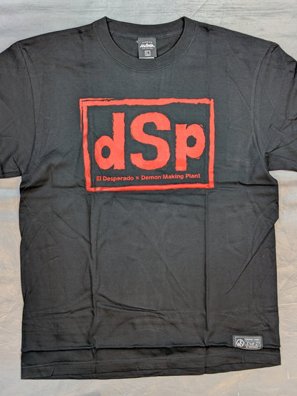 El Desperado ×d.M.p Kinnikuman  Nisei Collaboration T-Shirt (2) (Black×Red)