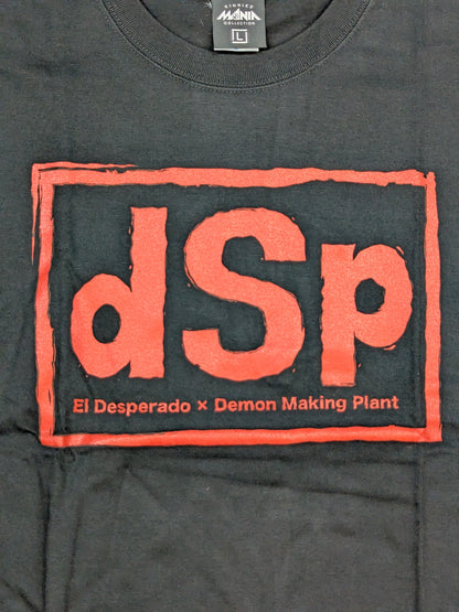 El Desperado ×d.M.p Kinnikuman  Nisei Collaboration T-Shirt (2) (Black×Red)