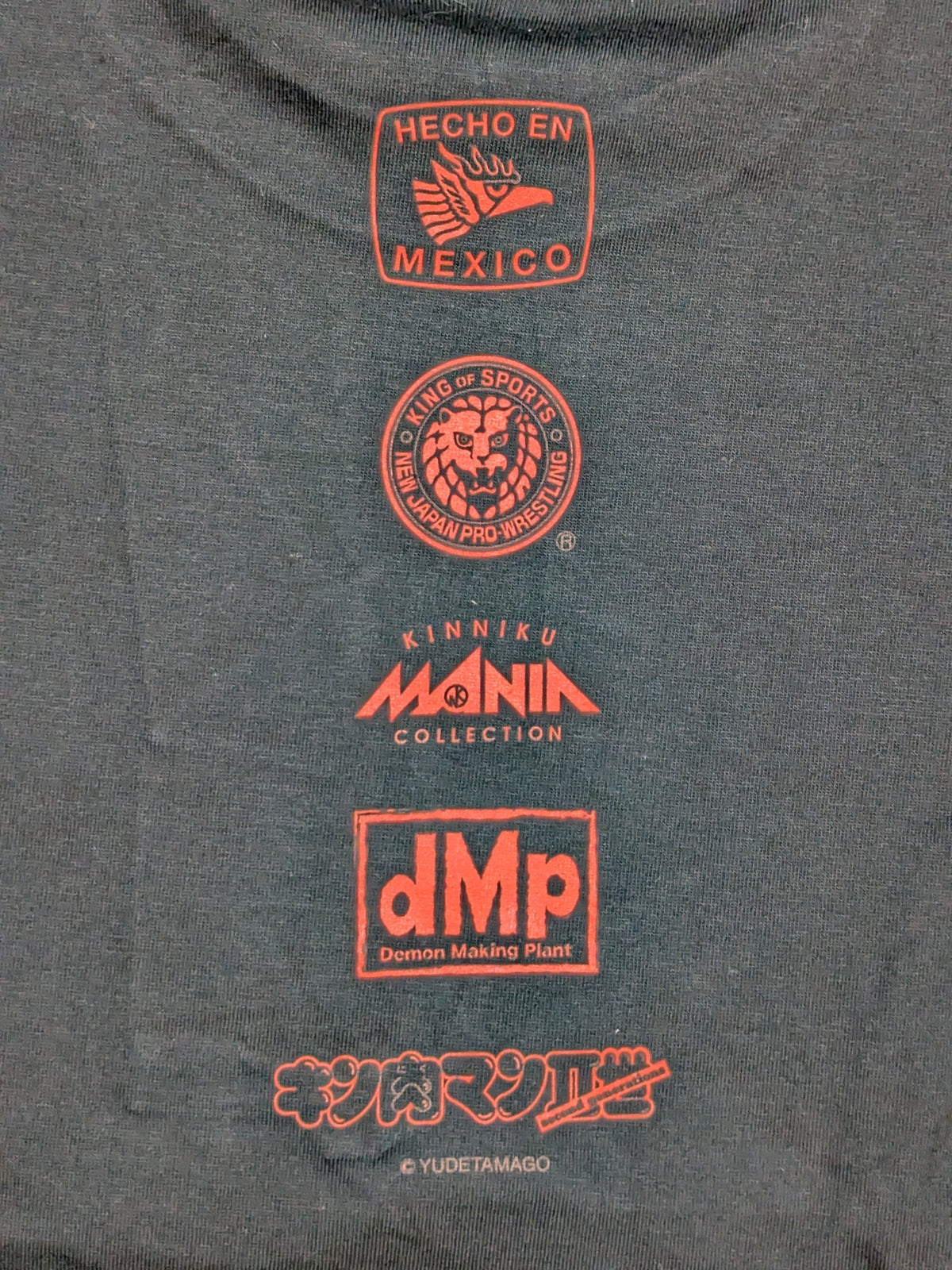 El Desperado ×d.M.p Kinnikuman  Nisei Collaboration T-Shirt (2) (Black×Red)