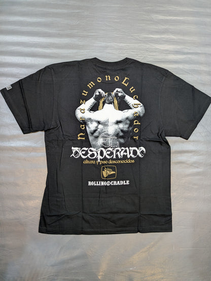 エル・デスペラード×ROLLING CRADLE コラボTシャツ②(ブラック×ゴールド)