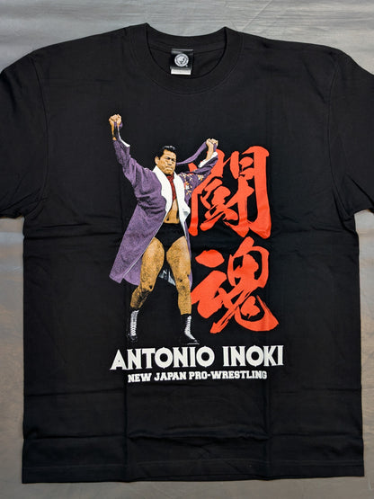新日本プロレス50周年記念 アントニオ猪木 Tシャツ②(リングコール)