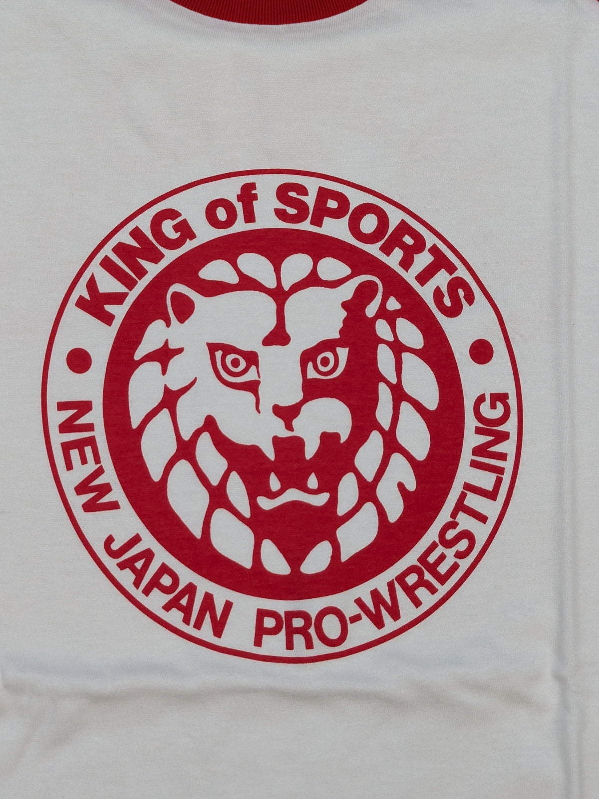 ライオンマーク クラシック ラグランTシャツ①(ホワイト×レッド)