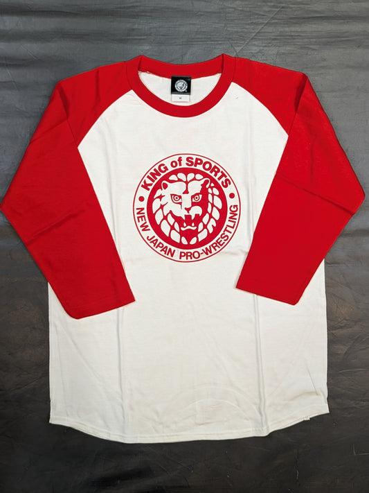 ライオンマーク クラシック ラグラン七分袖Tシャツ①(レッド)