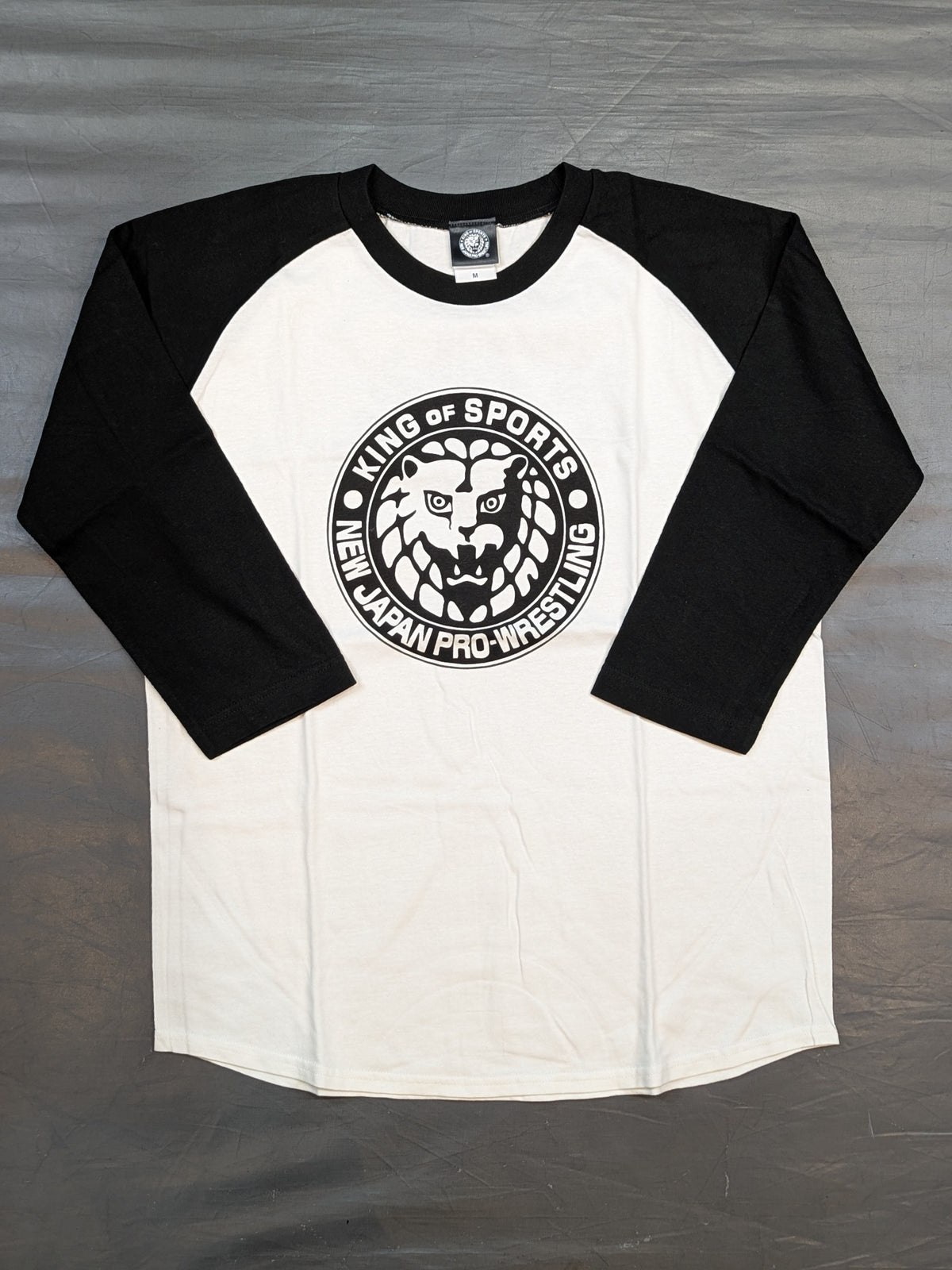 ライオンマーク クラシック ラグラン七分袖Tシャツ②(ブラック)
