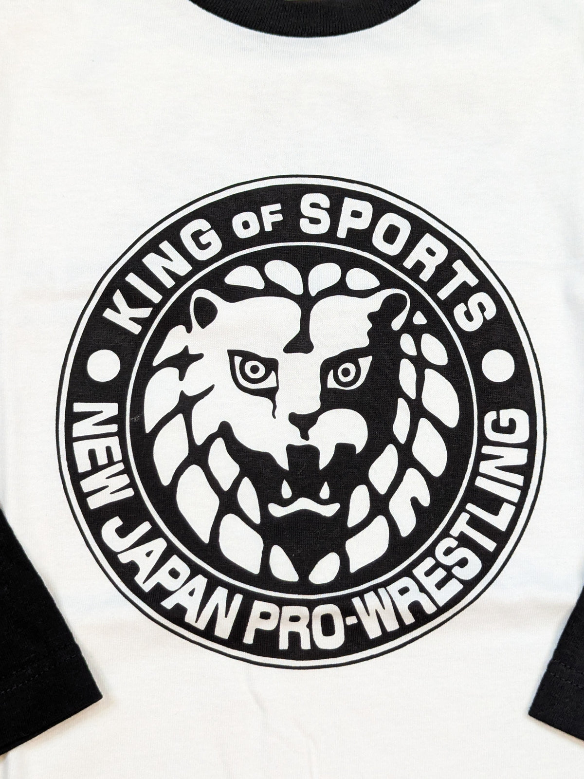 ライオンマーク クラシック ラグラン七分袖Tシャツ②(ブラック)