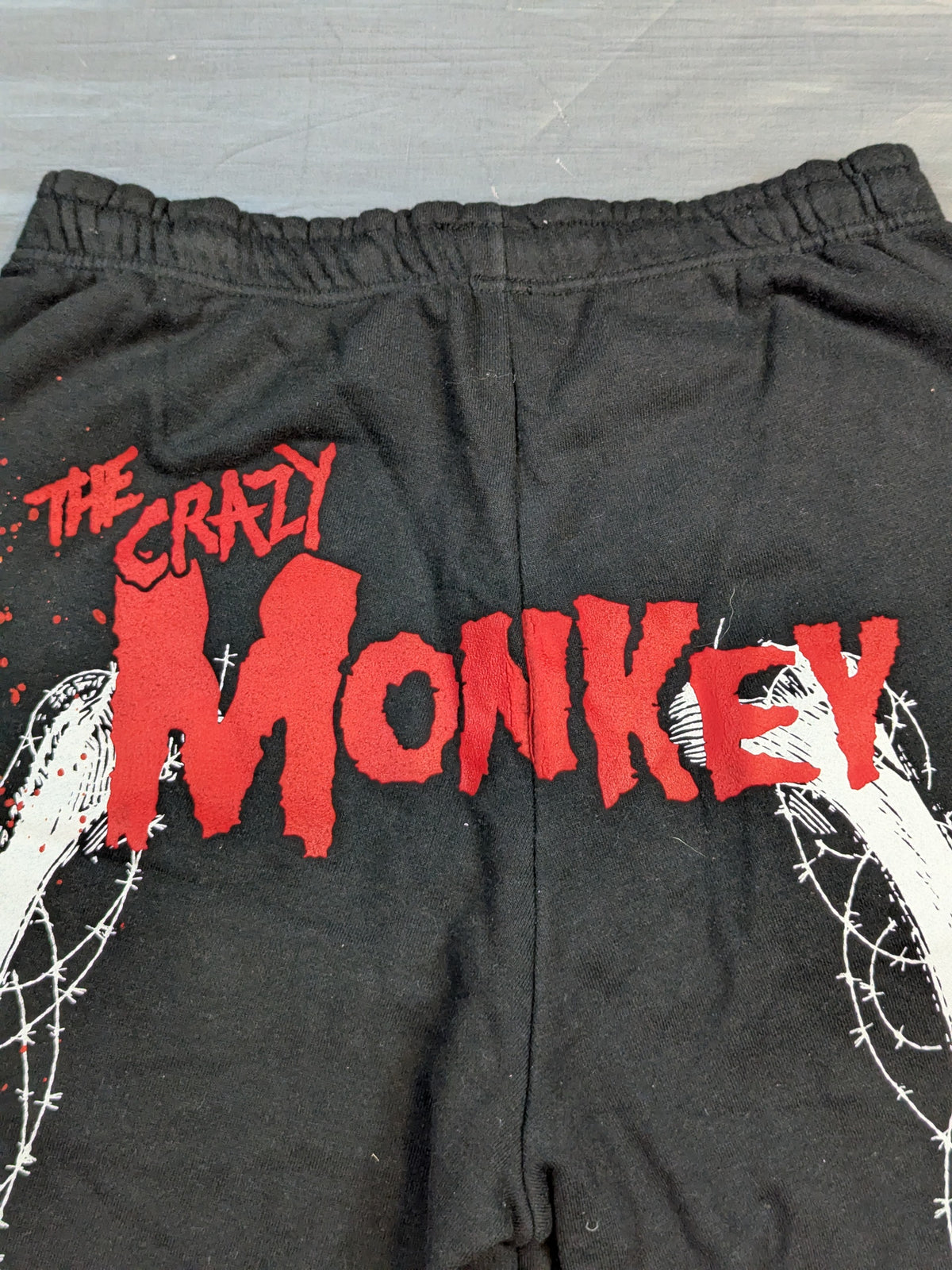 葛西純「THE CRAZY MONKEY」スウェットハーフパンツ(ブラック)