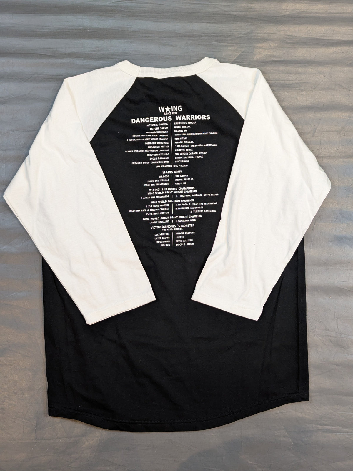 W★ING「30th ANNIVERSARY」ラグラン七分袖Tシャツ