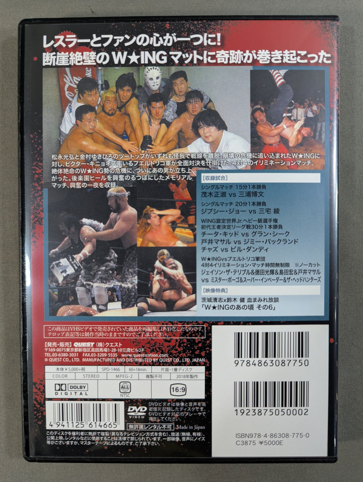 ★W☆ING最凶伝説シリーズ VOL.6★ CLIMBING UP 4対4全面対決 W☆INGvsプエルトリコ軍