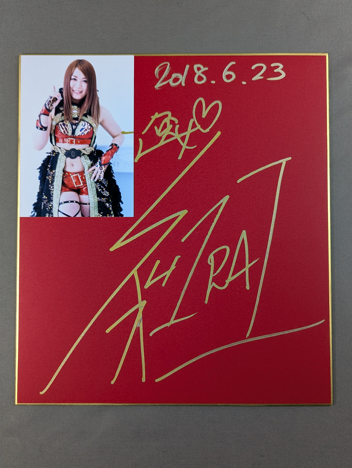 ★フォトリブレ67発売記念★ 紫雷イオ(ブロマイド貼付・赤色紙)