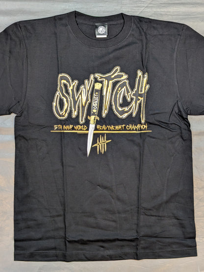 ジェイ・ホワイト「GOLD SWITCH」Tシャツ①(ブラック)