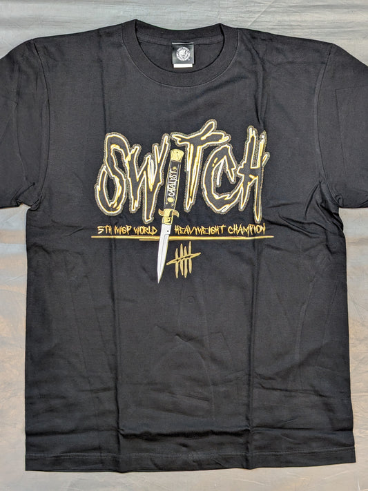 ジェイ・ホワイト「GOLD SWITCH」Tシャツ①(ブラック)