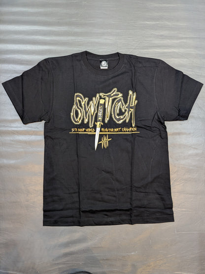 ジェイ・ホワイト「GOLD SWITCH」Tシャツ①(ブラック)