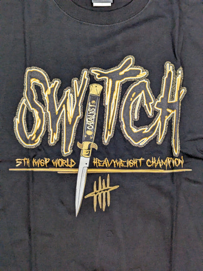 ジェイ・ホワイト「GOLD SWITCH」Tシャツ①(ブラック)