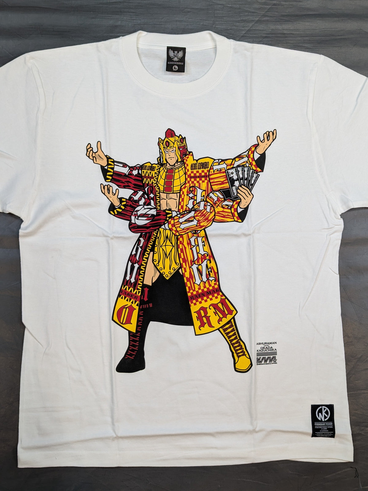 オカダ・カズチカ×アシュラマン Tシャツ(ホワイト)