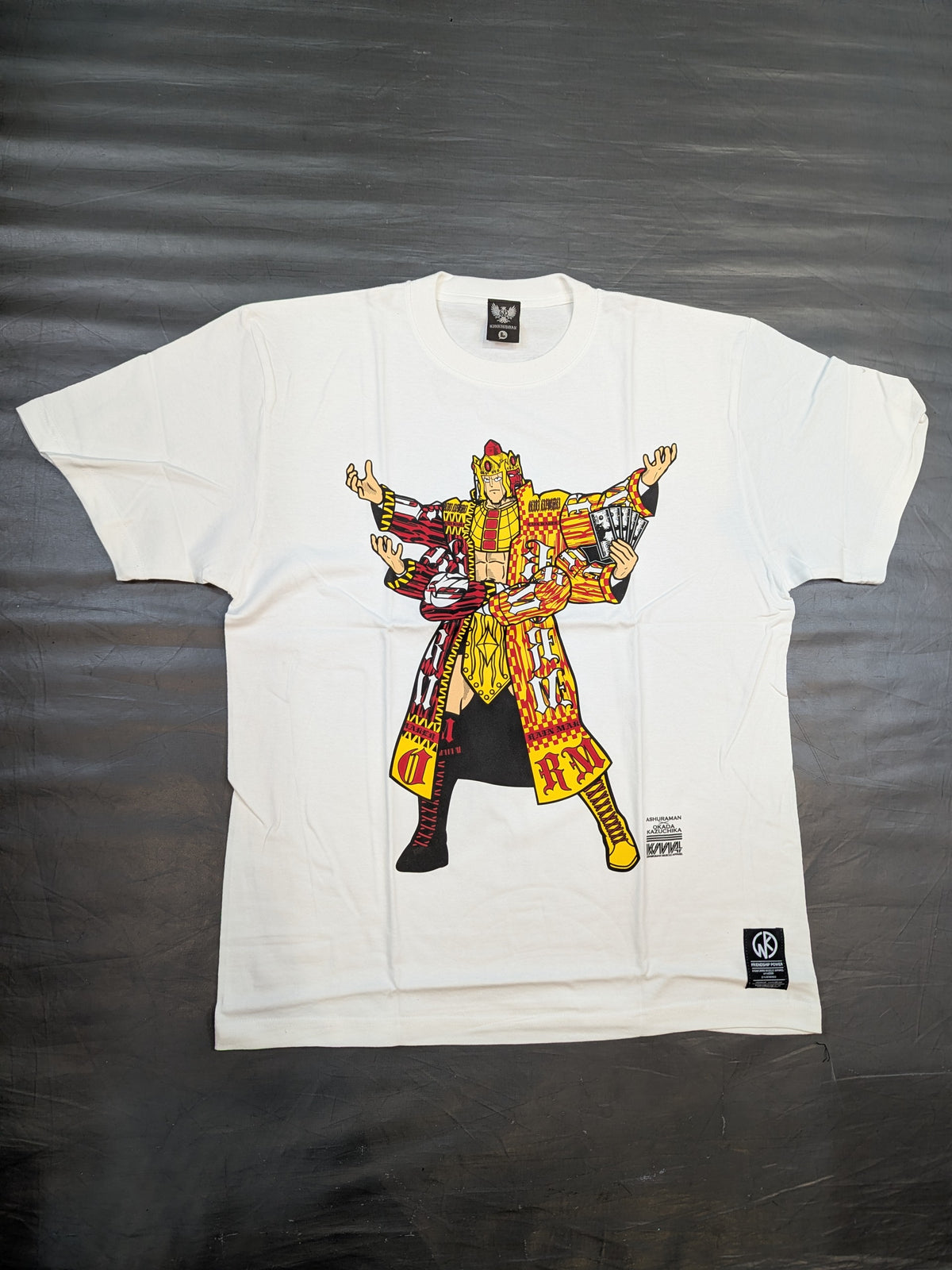 オカダ・カズチカ×アシュラマン Tシャツ(ホワイト)