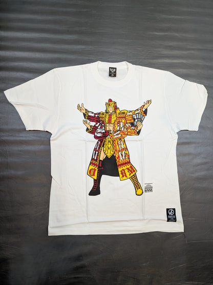 オカダ・カズチカ×アシュラマン Tシャツ(ホワイト)