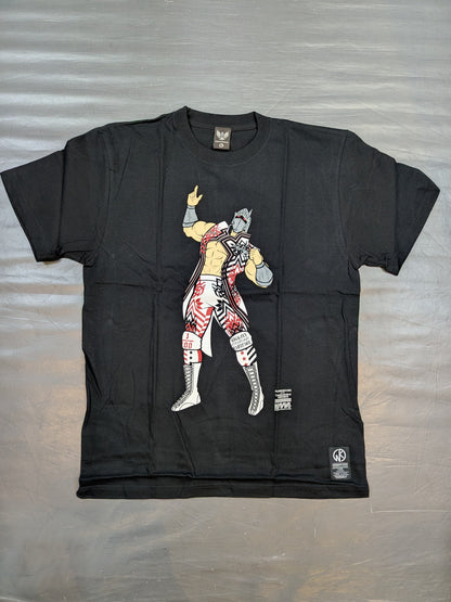 棚橋弘至×ロビンマスク Tシャツ(ブラック)