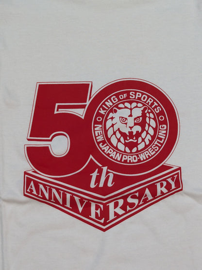 新日本プロレス 50周年 ラグランTシャツ(レッド)