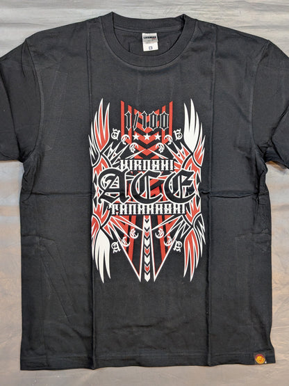 棚橋弘至×ガッツ・ダイナマイト・キャバレーズ コラボTシャツ③(ブラック)