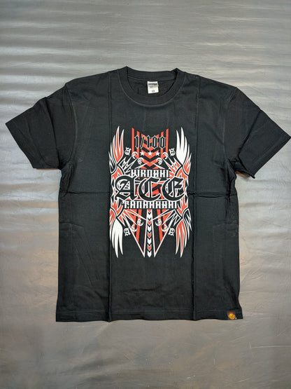 棚橋弘至×ガッツ・ダイナマイト・キャバレーズ コラボTシャツ③(ブラック)