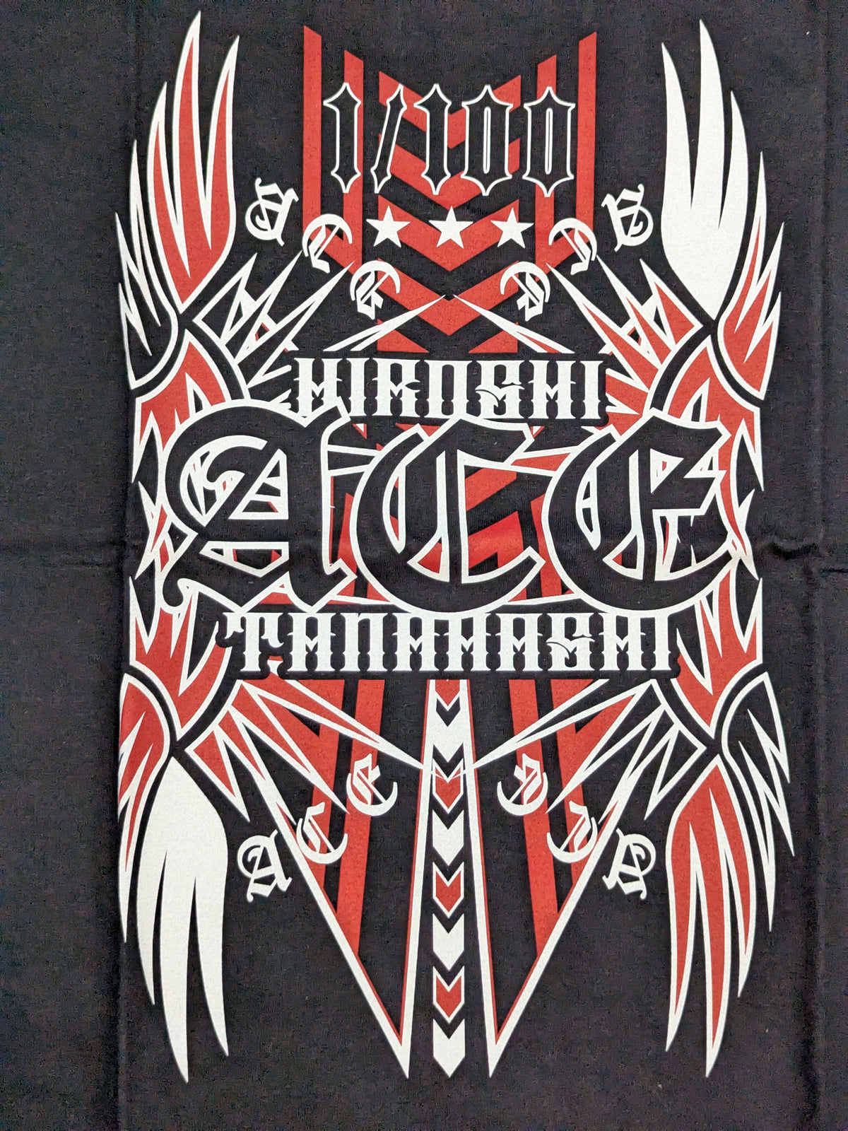 棚橋弘至×ガッツ・ダイナマイト・キャバレーズ コラボTシャツ③(ブラック)