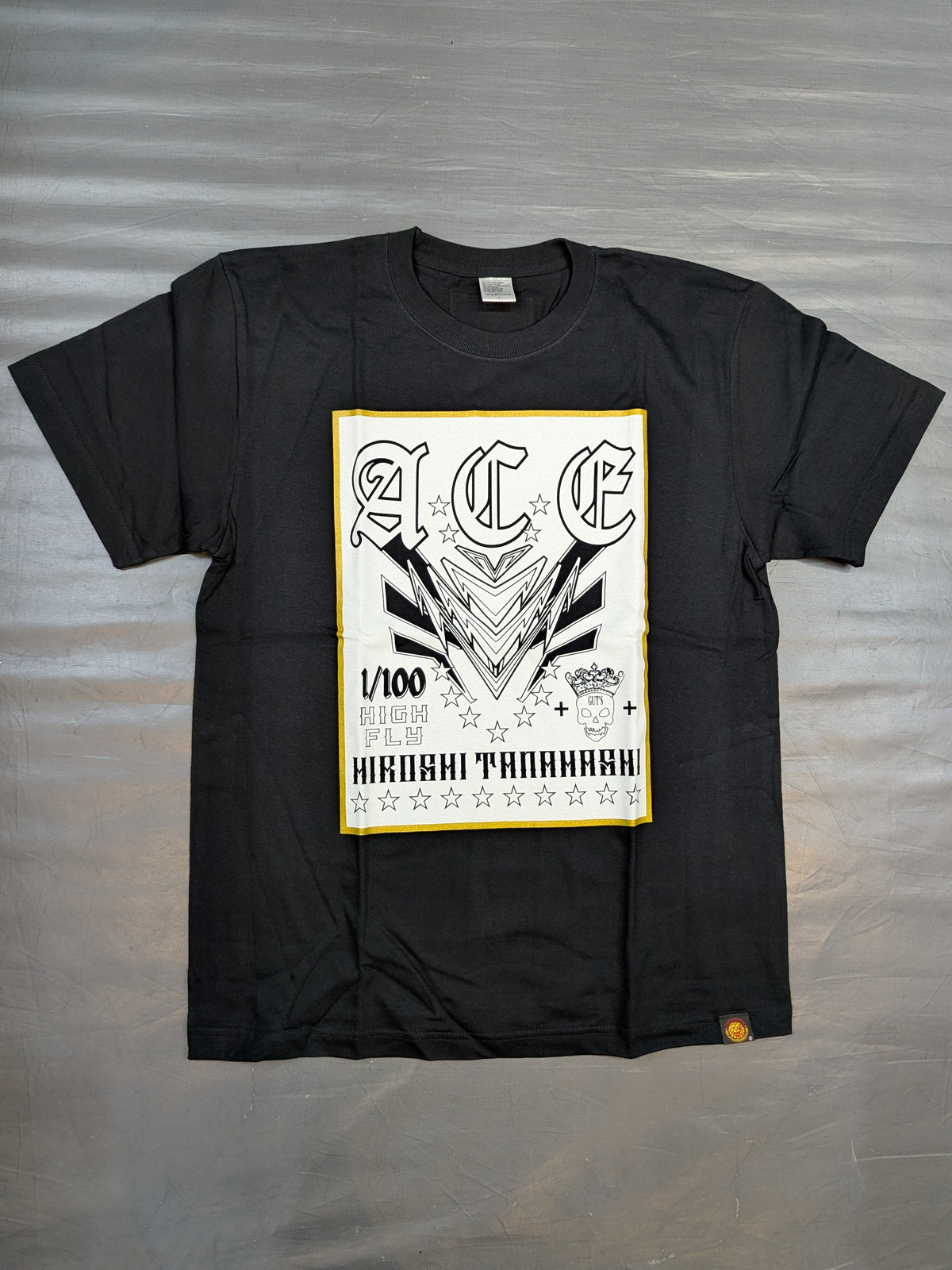 Hiroshi Tanahashi × Guts Dynamite Cabarleys Collaboration T-Shirt (4) (Black/2022)