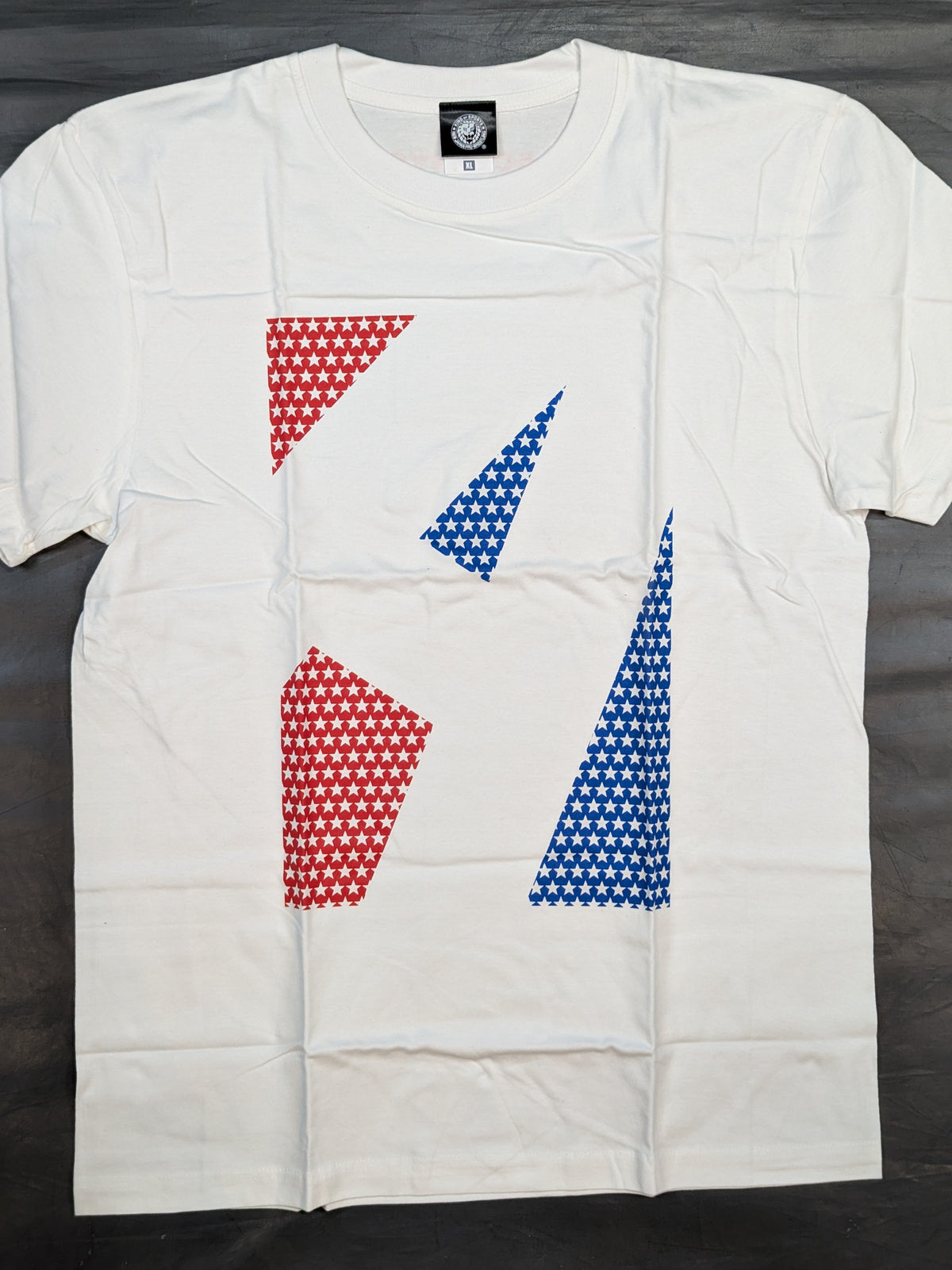 棚橋弘至「A」Tシャツ(ホワイト×USAカラー)