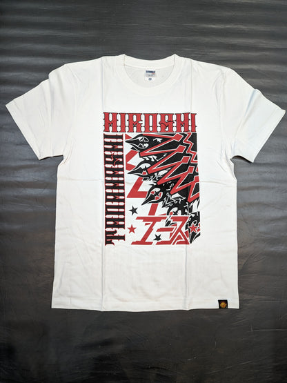 棚橋弘至×ガッツ・ダイナマイト・キャバレーズ コラボTシャツ⑤(ホワイト)