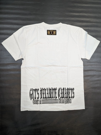 棚橋弘至×ガッツ・ダイナマイト・キャバレーズ コラボTシャツ⑤(ホワイト)