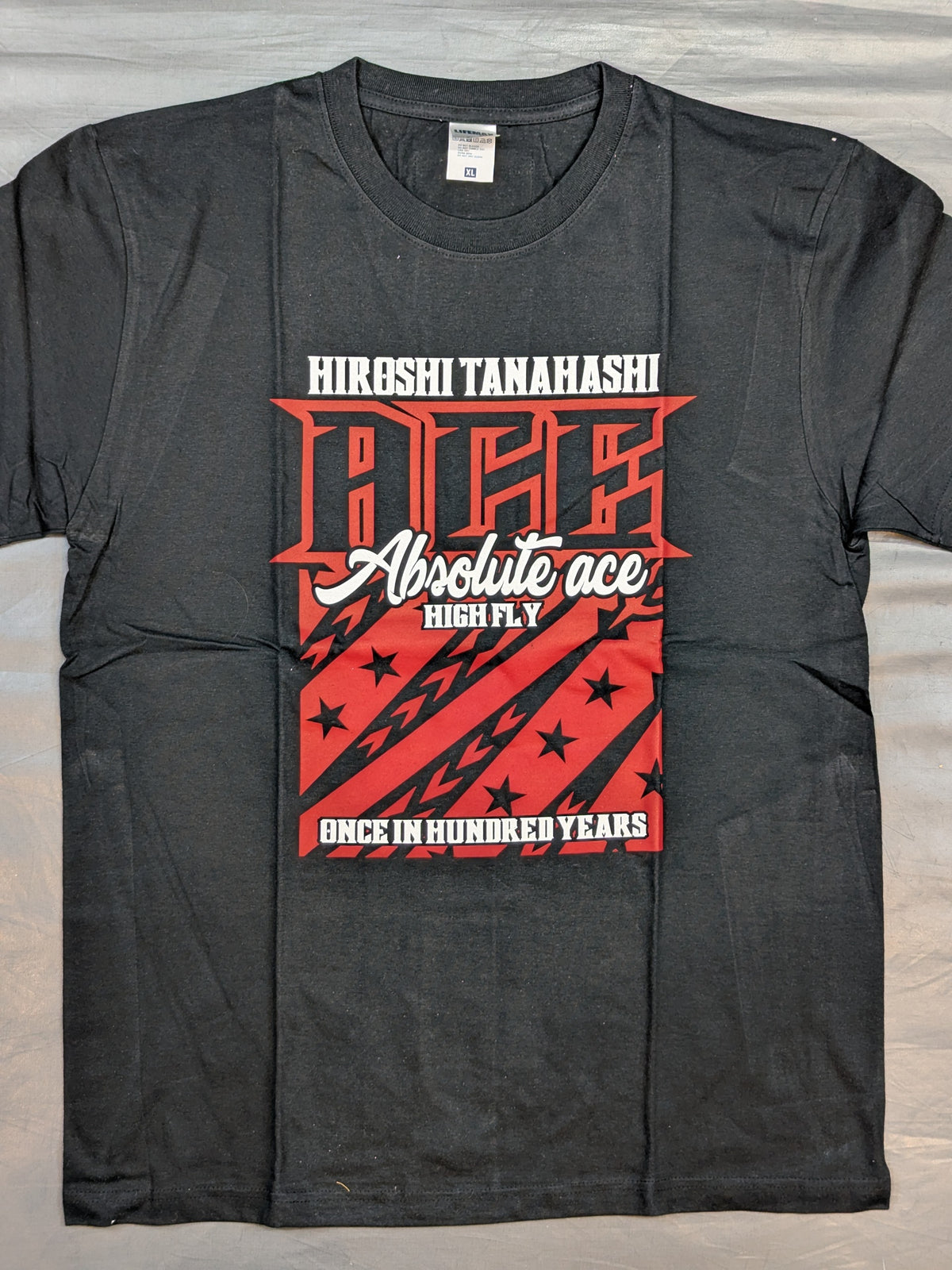 棚橋弘至×ガッツ・ダイナマイト・キャバレーズ コラボTシャツ⑥(ブラック)