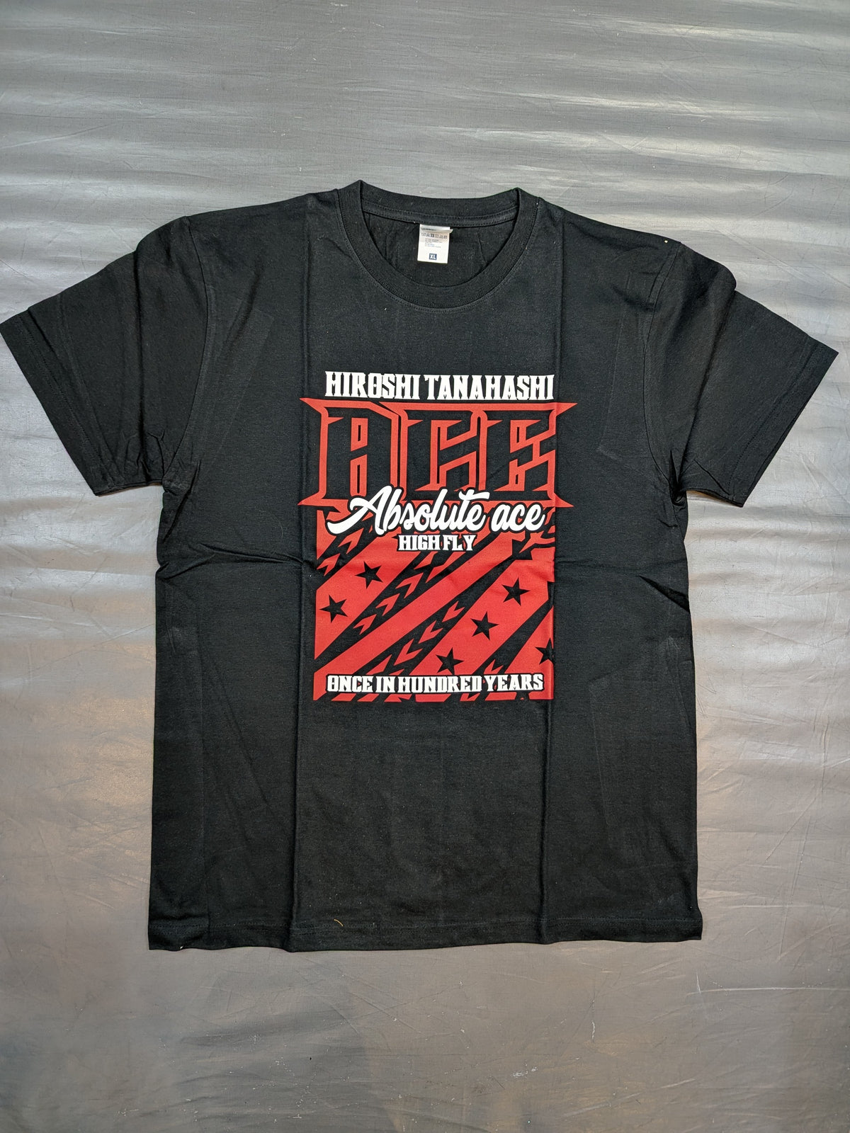 棚橋弘至×ガッツ・ダイナマイト・キャバレーズ コラボTシャツ⑥(ブラック)