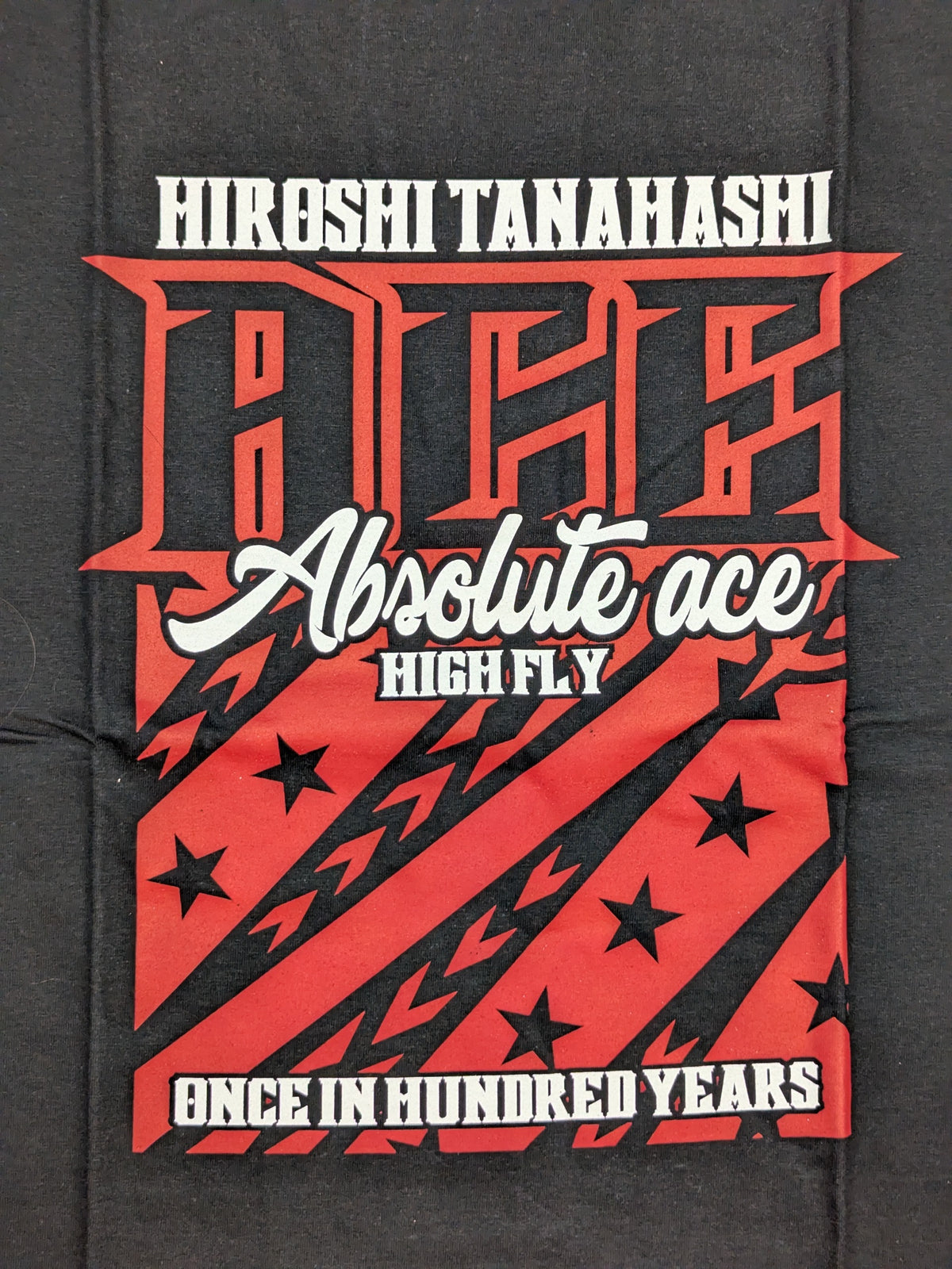 棚橋弘至×ガッツ・ダイナマイト・キャバレーズ コラボTシャツ⑥(ブラック)