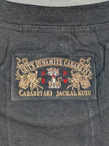 棚橋弘至×ガッツ・ダイナマイト・キャバレーズ コラボTシャツ⑥(ブラック)