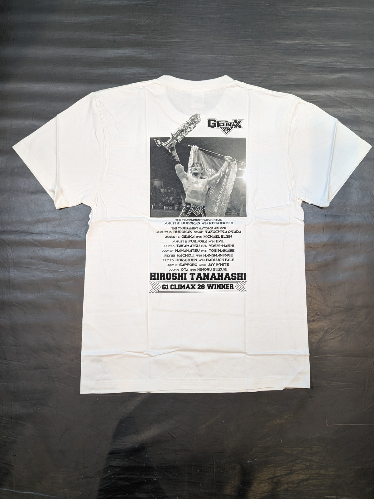 棚橋弘至「G1 CLIMAX 28 優勝記念」Tシャツ
