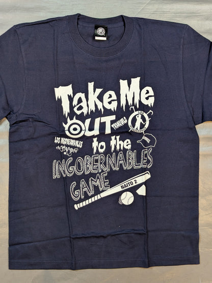 内藤哲也「Ingobernables Game」Tシャツ②(ネイビー×ホワイト)