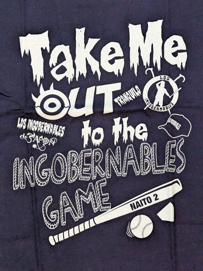 内藤哲也「Ingobernables Game」Tシャツ②(ネイビー×ホワイト)