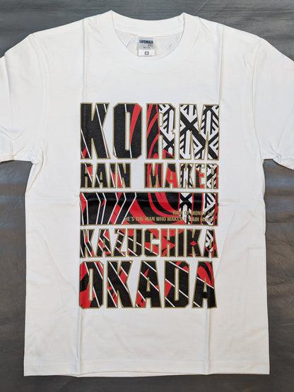 オカダ・カズチカ×ガッツ・ダイナマイト・キャバレーズ コラボTシャツ①(ホワイト)