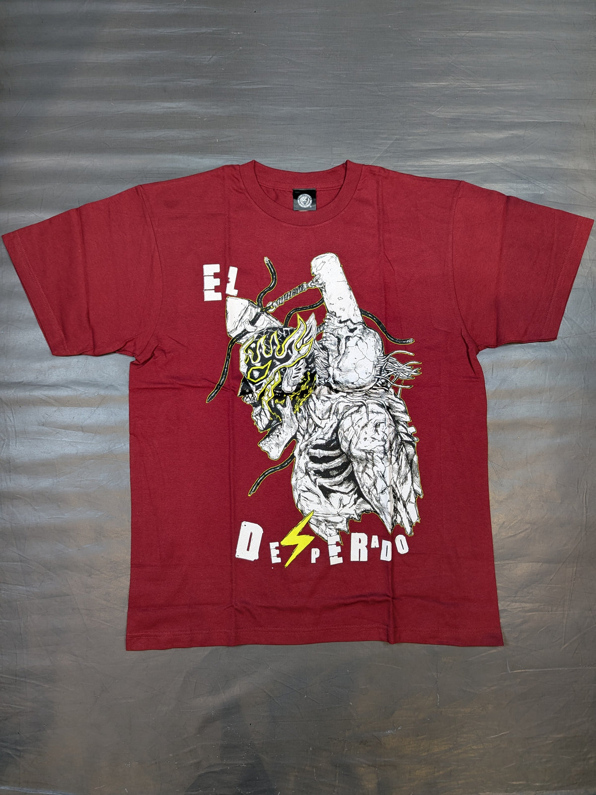 エル・デスペラード×林田球 コラボTシャツ③(ダークレッド)