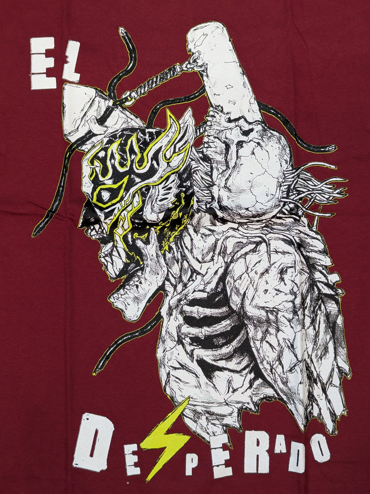 エル・デスペラード×林田球 コラボTシャツ③(ダークレッド)