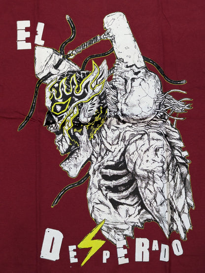 エル・デスペラード×林田球 コラボTシャツ③(ダークレッド)
