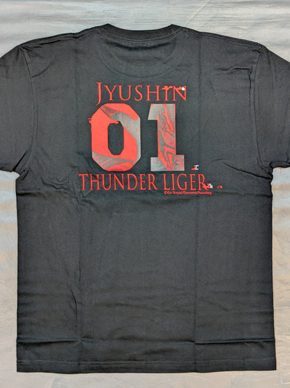 Jushin Thunder Liger Channel 'TEAM LIGER' T-Shirt (2) (Black)