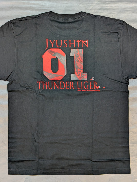獣神サンダー・ライガーチャンネル「TEAM LIGER」Tシャツ②(ブラック)