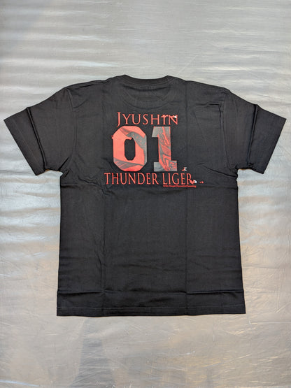 Jushin Thunder Liger Channel 'TEAM LIGER' T-Shirt (2) (Black)