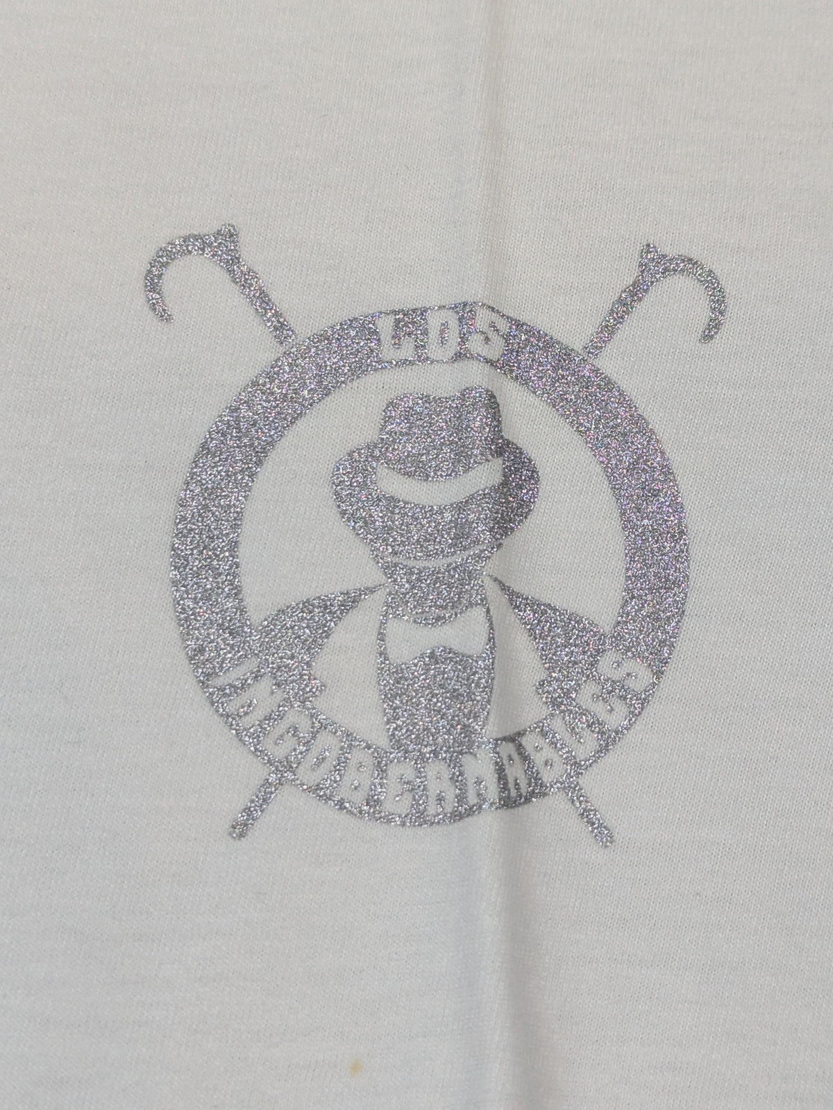 L・I・J VネックTシャツ(ホワイト×シルバー)