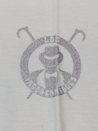 L・I・J VネックTシャツ(ホワイト×シルバー)