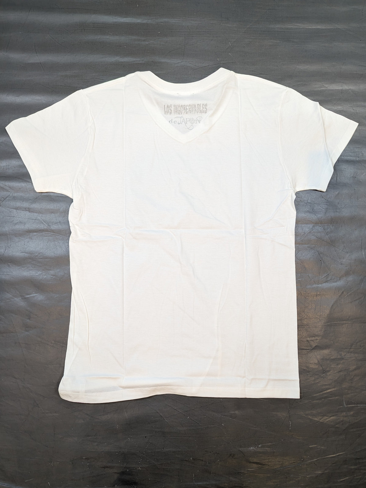 L・I・J VネックTシャツ(ホワイト×シルバー)