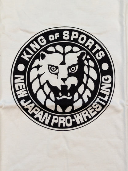 ライオンマーク ラグランTシャツ①(ホワイト×ブラック)