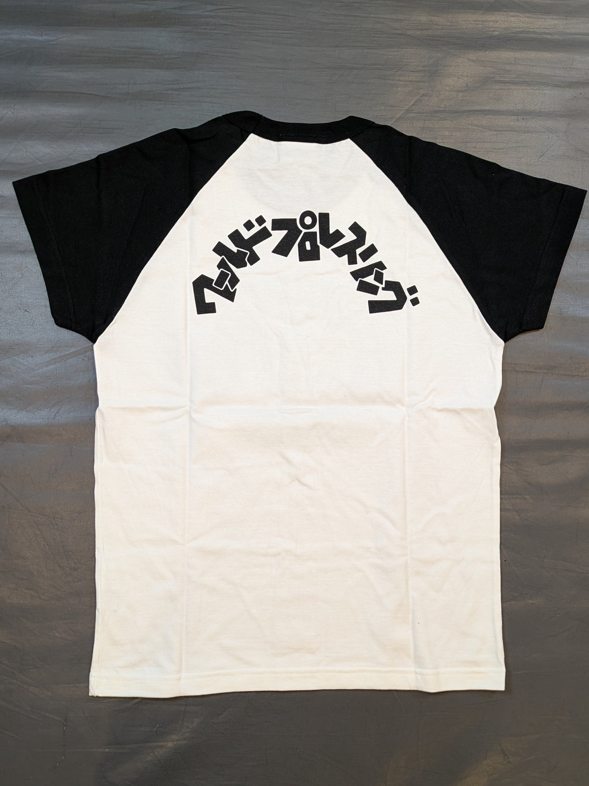 ライオンマーク ラグランTシャツ①(ホワイト×ブラック)