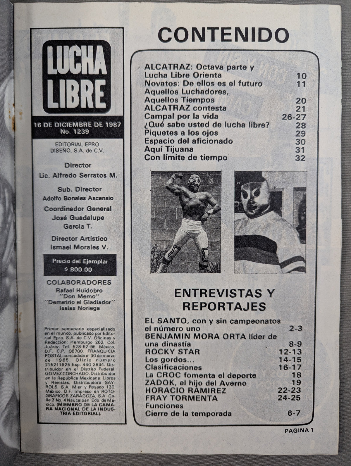 LUCHA LIBRE No.1239