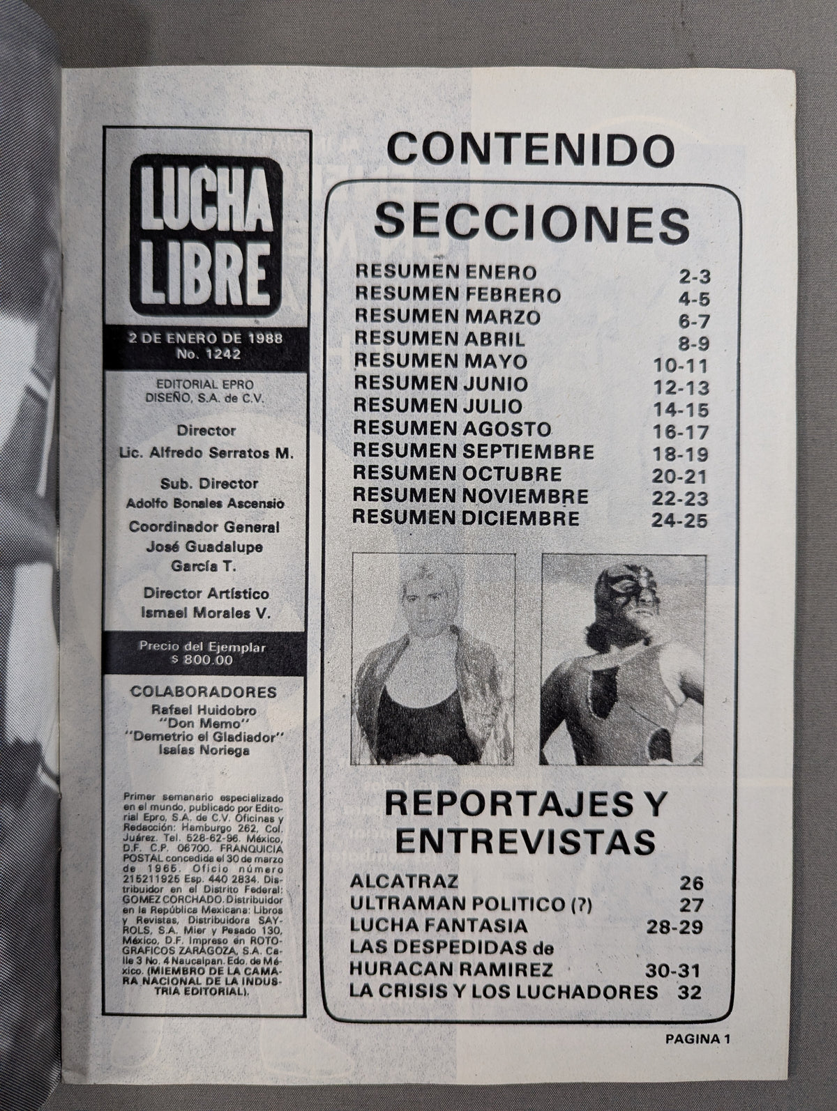 LUCHA LIBRE No.1242